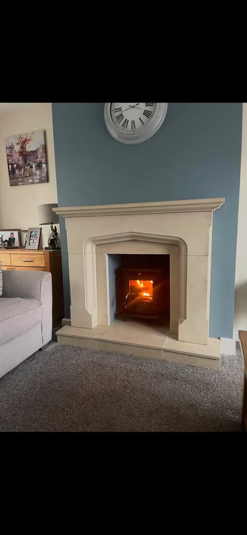 Finished chimney with cage